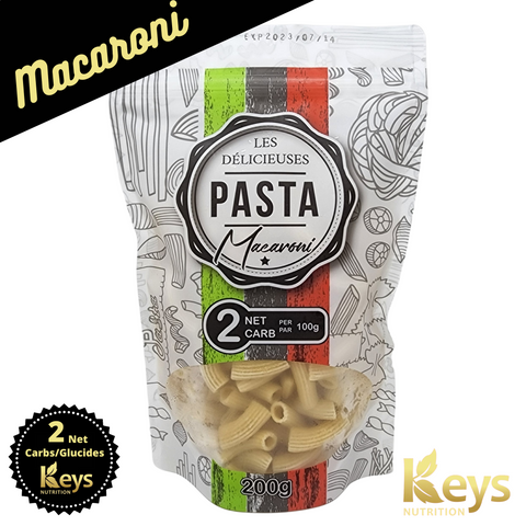 Macaroni Les Délicieuses 2 g de glucides nets - Keys Nutrition