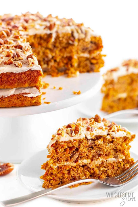 Gâteau aux Carottes Keto avec Farine d'Amande - Keys Nutrition