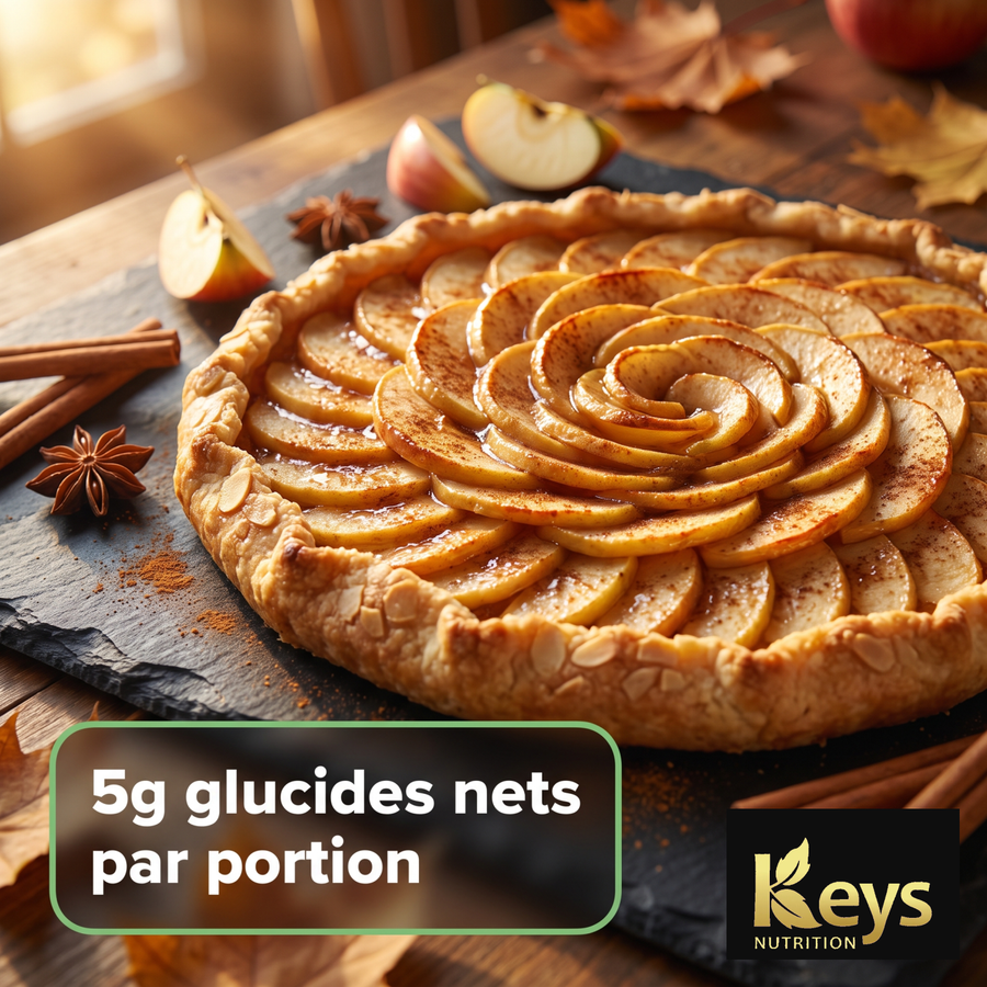 Comment faire une tarte aux pommes sans sucre et faible en glucides?