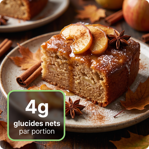 Gâteau aux pommes sans sucre et faible en glucides Keys Nutrition