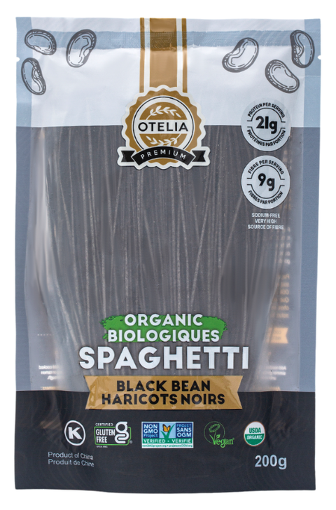 OTELIA - Pâtes Spaghetti Protéinées aux Haricots Noirs 200g
