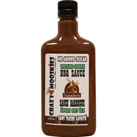 Crazy Mooskies - Sauce BBQ Épices des îles 350ml||Crazy Mooskies - BBQ Sauce Islands Spice 350ml CRAZY MOOSKIES