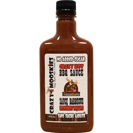 Crazy Mooskies - Sauce BBQ Piquante 350ml||Crazy Mooskies - BBQ Sauce Crazy Hot 350ml CRAZY MOOSKIES