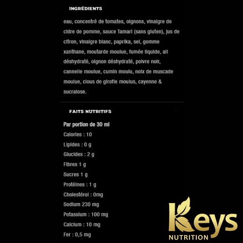 FITCOOK Foodz - Sauce, épices, sirops Sans Sucre - Keys Nutrition
