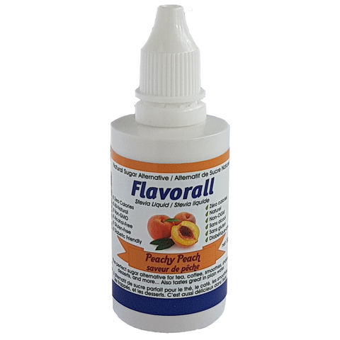 FLAVORALL - STÉVIA LIQUIDE PÊCHE 50ML||FLAVORALL - PEACH FLAVORED LIQUID STEVIA 50ML FLAVORALL