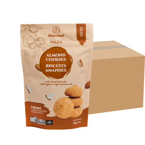 GluteNull_BAKERY_BISCUITS_COOKIES_ALMOND_AMANDES_112G_Keys_Nutrition_front_CAISSE_DE_12