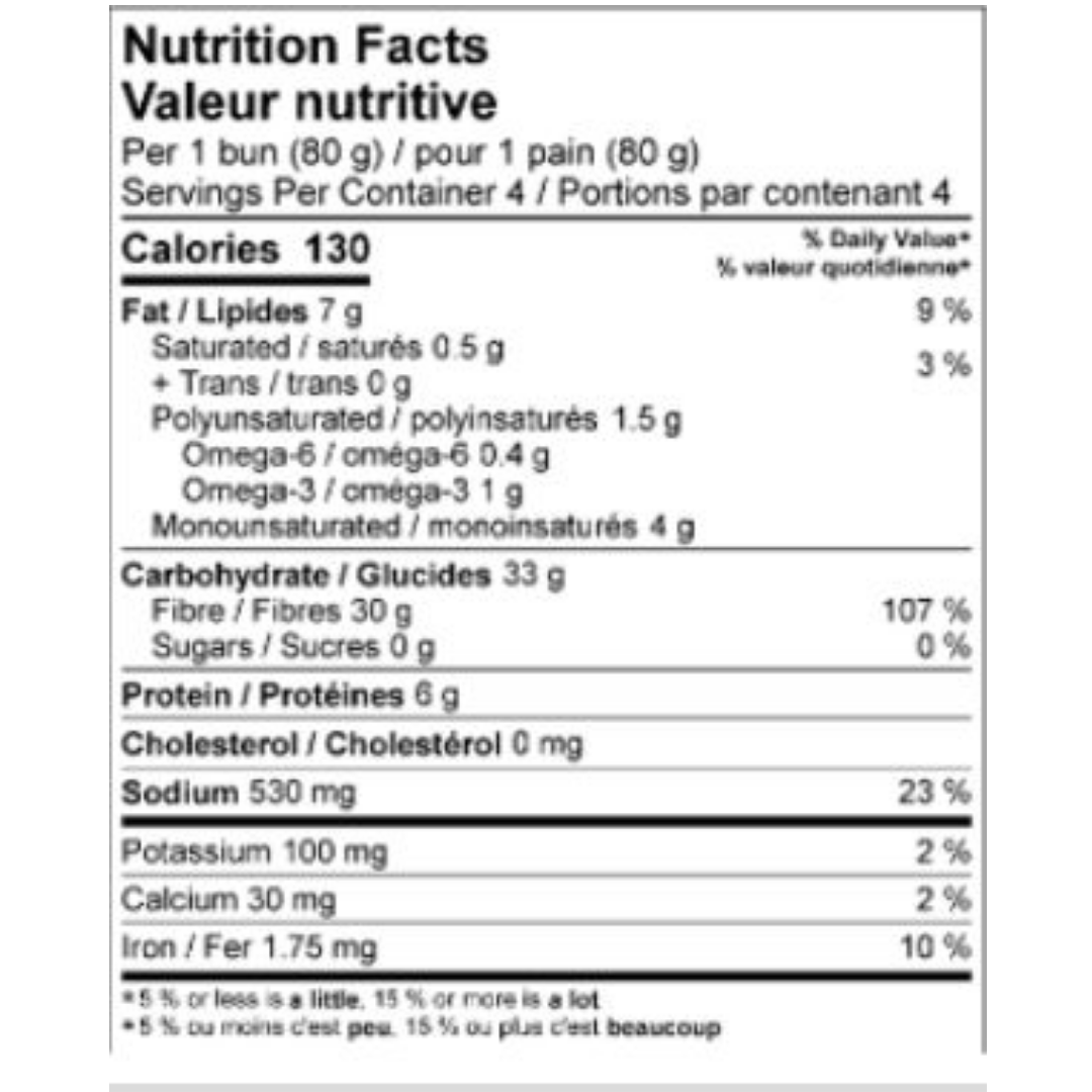 CARBONAUT Pains Hamburger sans gluten 320g