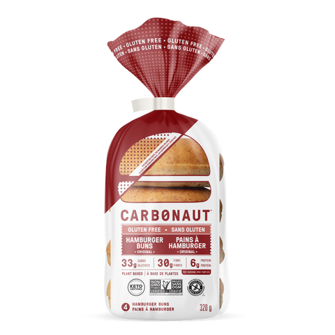 CARBONAUT - Pains Hamburger sans gluten 320g || Low Carb GLUTEN FREE Original Hamburger Buns 320g CARBONAUT