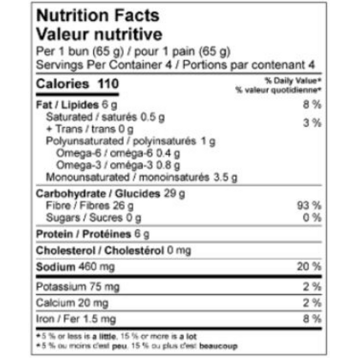 CARBONAUT - Pains hot dog sans gluten 260g CAISSE DE 6|| Low Carb Gluten free Hot Dog Buns 260g CASE OF 6 CARBONAUT