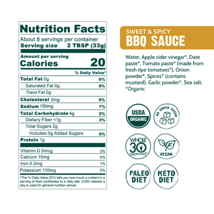 GOOD FOOD FOR GOOD - SAUCE BBQ DOUCE & ÉPICÉ|| GOOD FOOD FOR GOOD - SWEET & SPICY BBQ SAUCE - KETO QUÉBEC GOOD FOOD FOR GOOD
