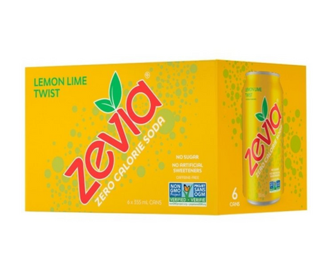 LIQUIDATION - Zévia - Boisson Gazeuse 355ml - POS - Keys Nutrition