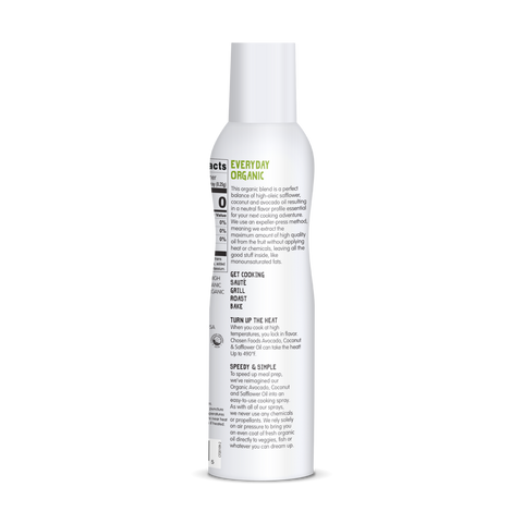 Chosen foods - Huile en spray 134g - Keto Québec||Chosen foods - Oil Spray 134g - Keto Quebec CHOSEN FOOD