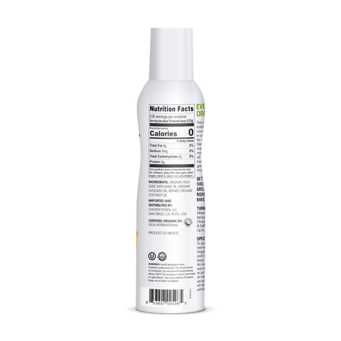 Chosen foods - Huile en spray 134g - Keto Québec||Chosen foods - Oil Spray 134g - Keto Quebec CHOSEN FOOD