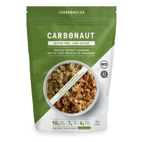 CARBONAUT - Granolas Croustillant Noix de coco Tropicale et Cardamome 283g|| Low Carb Tropical Coconut Cardamom Granola 283g CARBONAUT