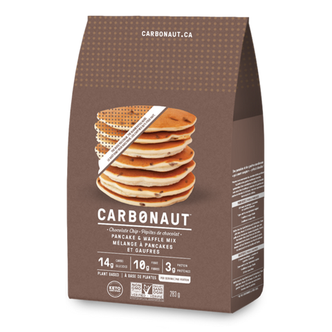 LIQUIDATION - CARBONAUT - Mélange à pancakes et gaufres aux pépites de chocolat 283g - Keys Nutrition