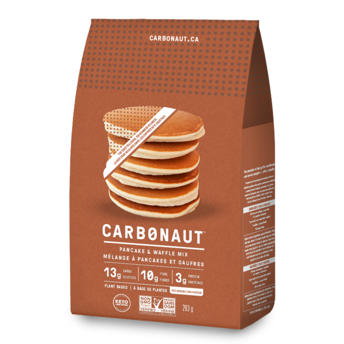 CARBONAUT - Mélange à pancakes et gaufres originale 283g CAISSE DE 6|| Low Carb Original Pancake & Waffle Mix - CASE OF 6 CARBONAUT