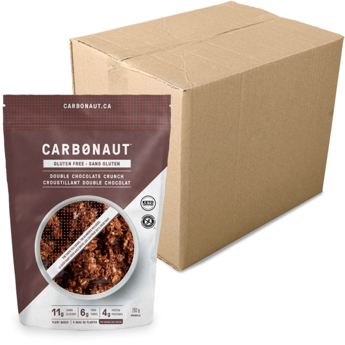 CARBONAUT - Granolas Croustillant Double Chocolat 283g CAISSE DE 6 || Low Carb Double Chocolate Crunch Granola 283g- CASE OF 6 CARBONAUT