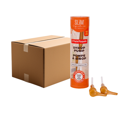 KEYS NUTRITION / SLIM SYRUPS - Pompe à sirop - Paquet de 2 caisse or