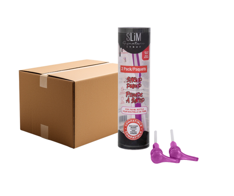 KEYS NUTRITION / SLIM SYRUPS - Pompe à sirop - Paquet de 2 caisse violet