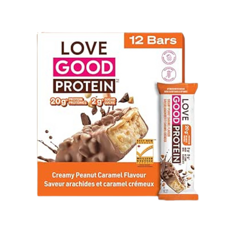 Love Good Fats - Barres Protéinées arachides et caramel crémeux