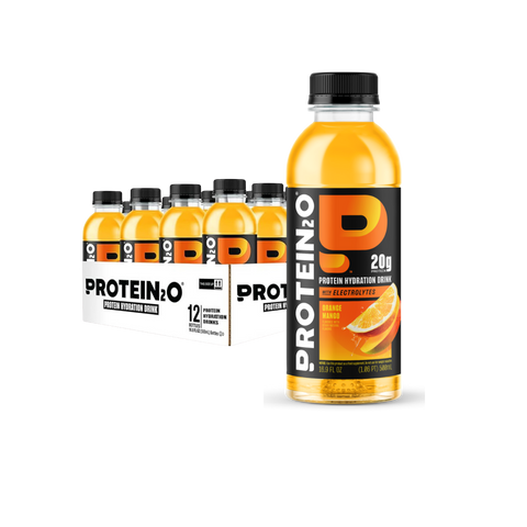 Protein2o - Eau infusée de protéines - orange mangues+ Energie - CAISSE DE 12 - Keys Nutrition