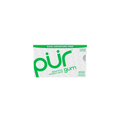 PUR Gomme à mâcher, sans aspartame, sans sucre, 100 % xylitol, gomme à mâcher naturelle, sans OGM, végétalien