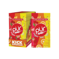 PUR Jumbo Gomme à mâcher sans aspartame, 100 % xylitol, saveur naturelle de fraise, banane, orange, 20 pièces