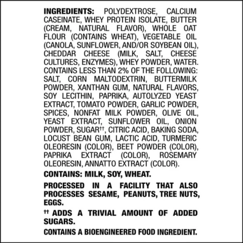 KEYS_NUTRITION__PICERIE_SANS_SUCRE_ET_FAIBLE_EN_GLUCIDES_PROT_INE_QUEST_NUTRITION-Craquelins_Au_Fromage_Cheddar_INGRÉDIENTS