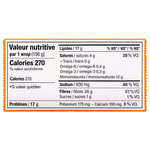 CARBONAUT - Wraps Nacho fromage à base de plantes 156g