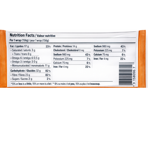 CARBONAUT - Wraps Cheeseburger à base de plantes 156g