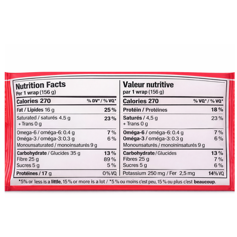 CARBONAUT - Wraps Thai Cari Rouge à base de plantes 156g