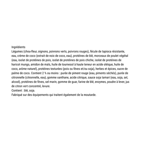 CARBONAUT - Wraps Thai Cari Rouge à base de plantes 156g