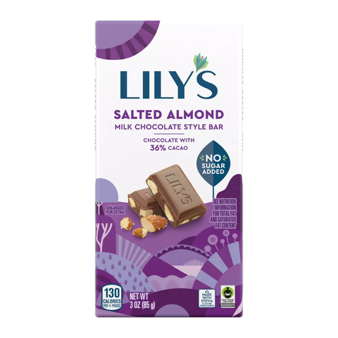 Lily's Salted almonds and milk chocolate 85g
