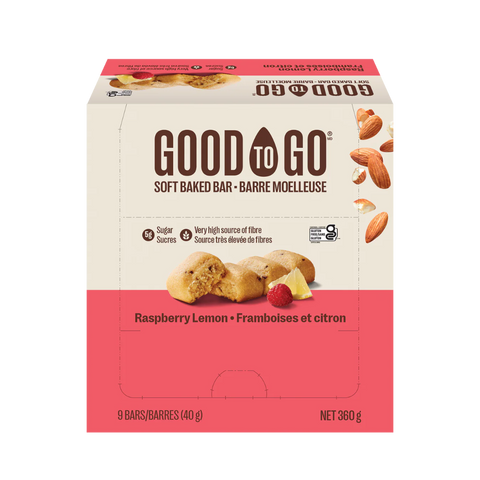 Boîte de 9 barres moelleuses framboises et citron