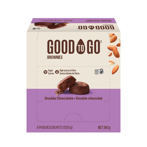 Boîte de 6 brownies double chocolat
