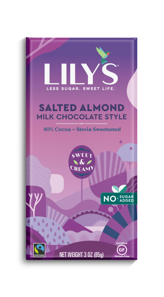 Lily's Amandes salés et chocolat au lait 85g ||Lily's Salted almonds milk Chocolate 85g LILY'S CHOCOLATE