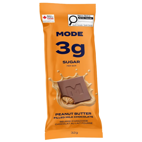MODE - Chocolat beurre d'arachides au lait sans sucre 32g - Keys Nutrition