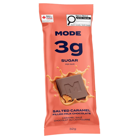 MODE - Chocolat Caramel Salé au lait sans sucre 32g - Keys Nutrition