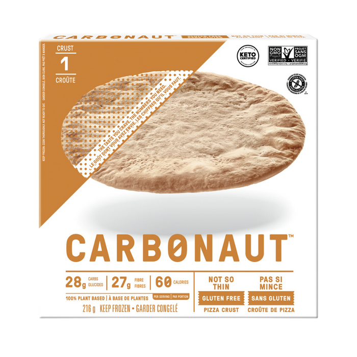 CARBONAUT - Croutes à Pizza régulière (Pas si mince) 216g - CAISSE DE 6 CARBONAUT