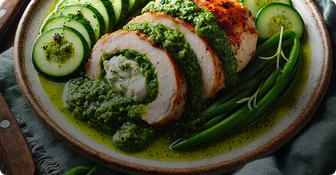 Rouleaux de laitue au fromage