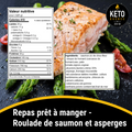 Repas prêt à manger - Roulade de saumon et asperges BOÎTE DE 8 KEYS NUTRITION PRÊT À MANGER
