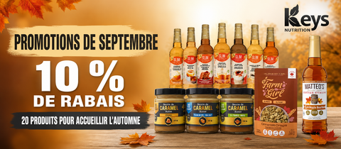 Promotions de septembre - 10 % de rabais sur 20 produits pour accueillir l’automne