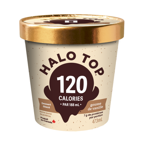 Halo Top - Crème glacée Faible en glucide - Caisse de 8 473ml