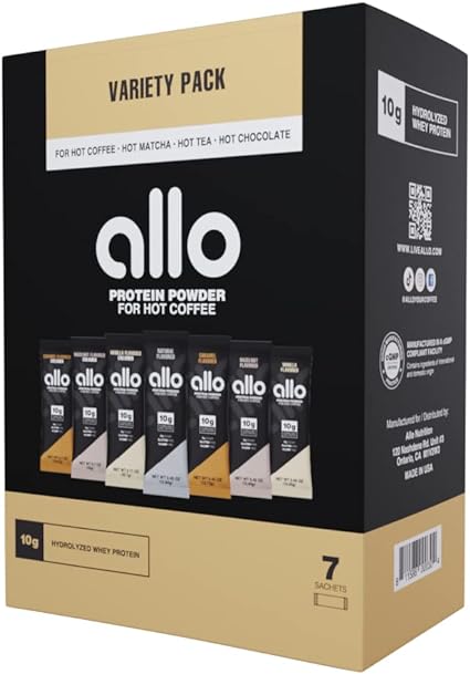Allo - Protéine hydrolisée pour café 7 sachets ||Allo - Hydrolyzed Protein for coffee 7 sachets Allo