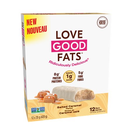 Love Good Fats - Barre au caramel salé 35g||Love Good Fats - Salted Caramel Bar 35g LOVE GOOD FATS