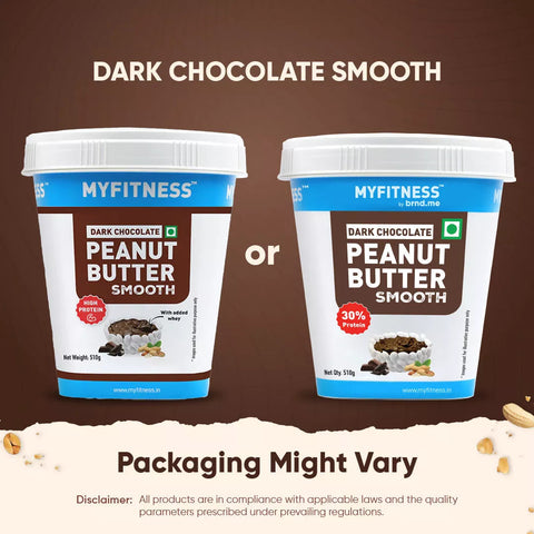 MyFitness beurre d'arachide riche en protéines chocolat noir croquant 510g - Keys Nutrition