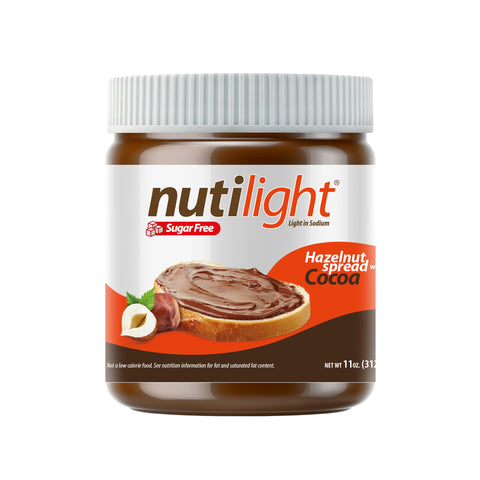 Nutilight -Dark chocolate hazelnut spread 312g 