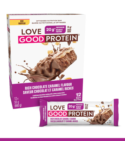 Love Good Fats - Protein Bars Rich in Chocolate and Caramel