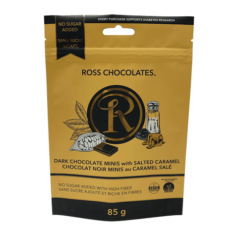 Ross Chocolates - Minis chocolat noir au caramel salé