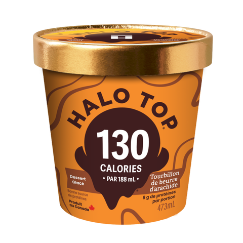 Halo Top - Crème glacée Faible en glucide - Caisse de 8 473ml